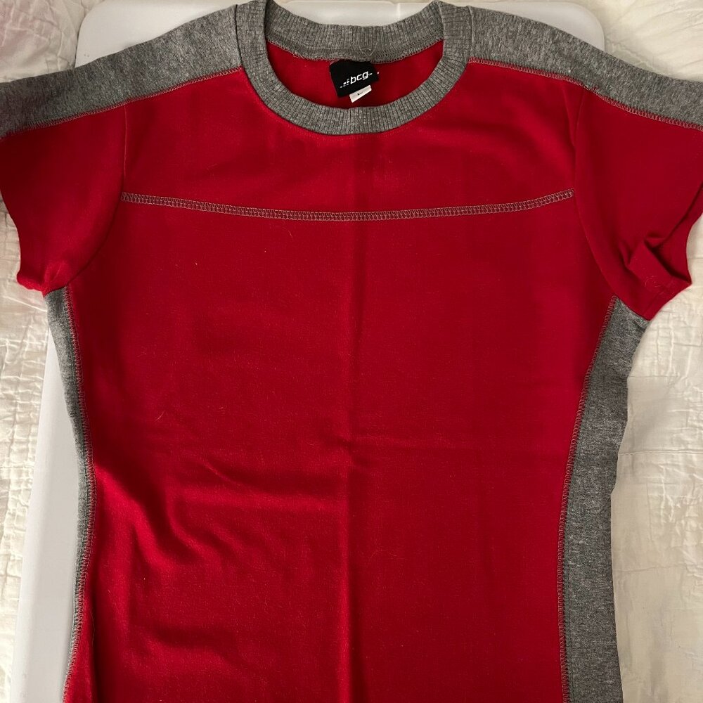 Red & Gray Tee- Size Large